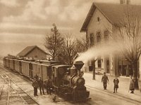 Kolodvor Samoborčeka, Samoborska cesta (današnja Adžijina), oko 1930. godine